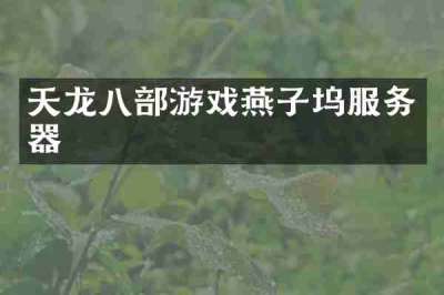 天龙八部游戏燕子坞服务器