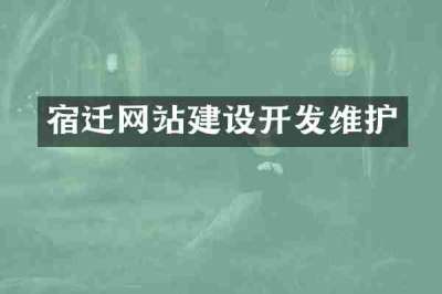 宿迁网站建设开发维护