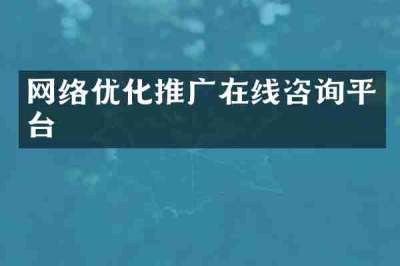 网络优化推广在线咨询平台