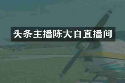 头条主播陈大白直播间