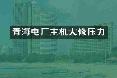 青海电厂主机大修压力