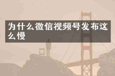 为什么微信视频号发布这么慢