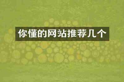 你懂的网站推荐几个