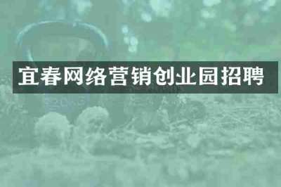 宜春网络营销创业园招聘