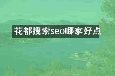 花都搜索seo哪家好点