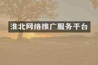 淮北网络推广服务平台