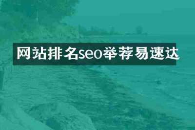网站排名seo举荐易速达