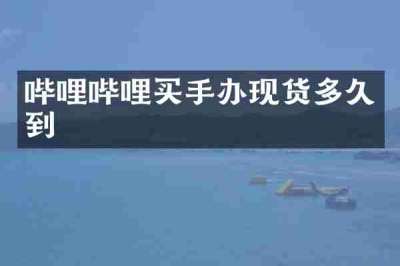 哔哩哔哩买手办现货多久到
