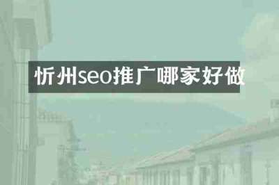 忻州seo推广哪家好做