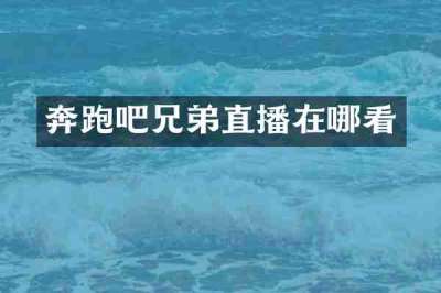 奔跑吧兄弟直播在哪看