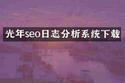 光年seo日志分析系统下载