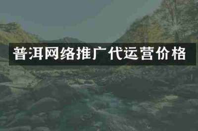 普洱网络推广代运营价格
