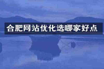 合肥网站优化选哪家好点
