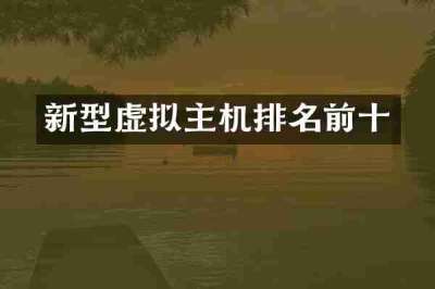 新型虚拟主机排名前十