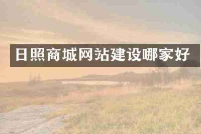 日照商城网站建设哪家好
