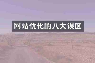 网站优化的八大误区