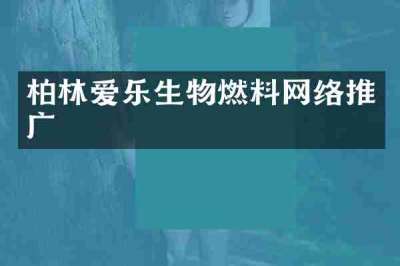 柏林爱乐生物燃料网络推广