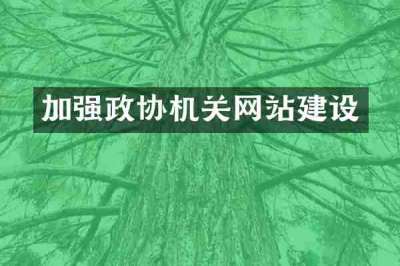 加强政协机关网站建设