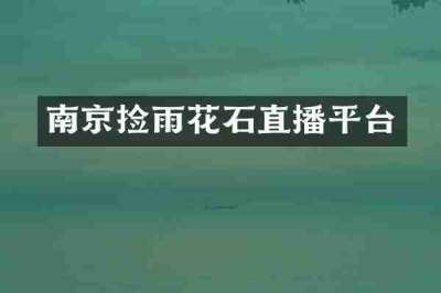 南京捡雨花石直播平台