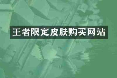 王者限定皮肤购买网站