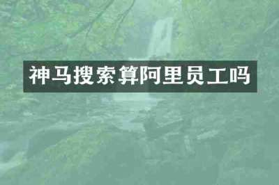 神马搜索算阿里员工吗