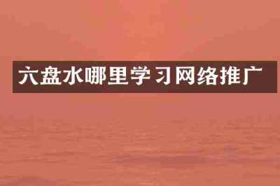 六盘水哪里学习网络推广