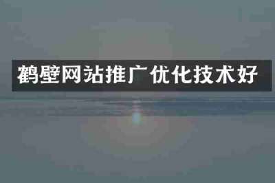 鹤壁网站推广优化技术好