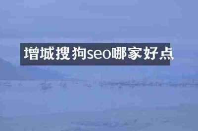 增城搜狗seo哪家好点