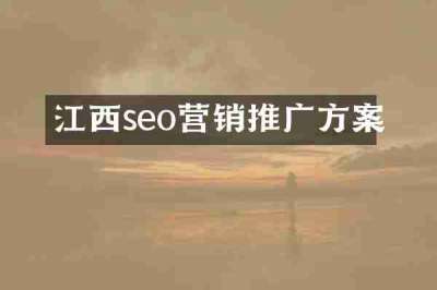 江西seo营销推广方案