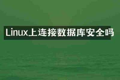 Linux上连接数据库安全吗