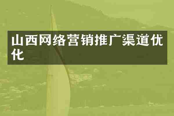 山西网络营销推广渠道优化