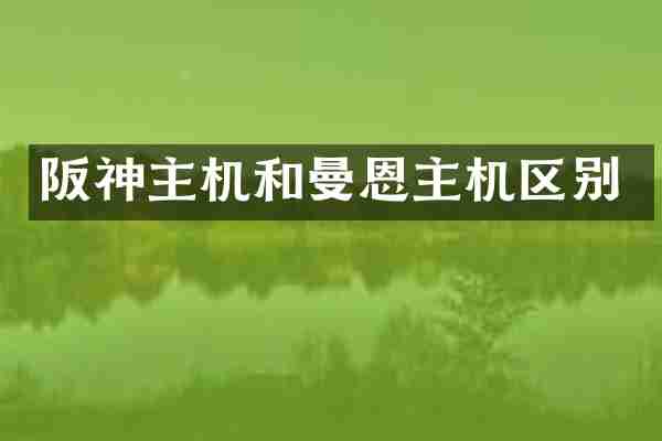 阪神主机和曼恩主机区别