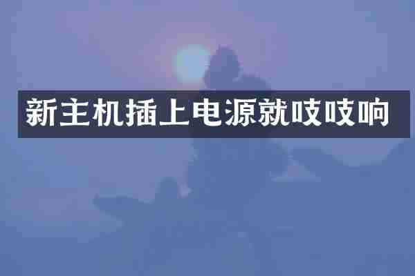 新主机插上电源就吱吱响