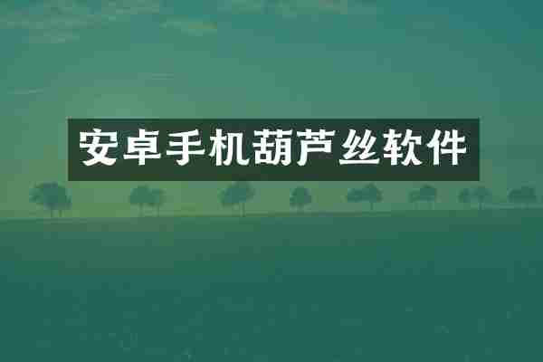 安卓手机葫芦丝软件