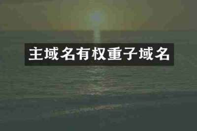 主域名有权重子域名
