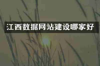 江西数据网站建设哪家好