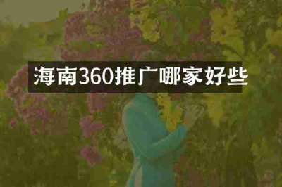海南360推广哪家好些