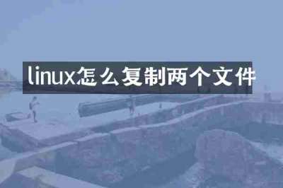 linux怎么复制两个文件