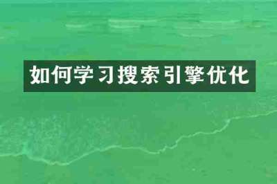 如何学习搜索引擎优化
