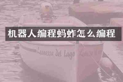 机器人编程蚂蚱怎么编程