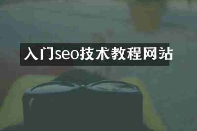 入门seo技术教程网站