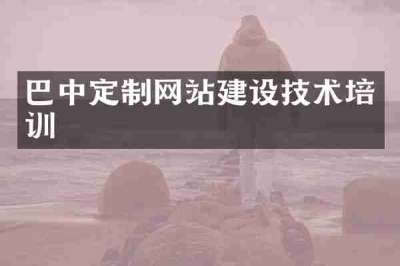 巴中定制网站建设技术培训
