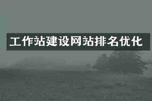 工作站建设网站排名优化