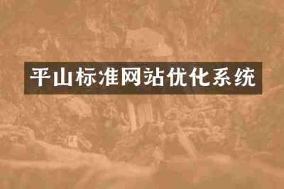 平山标准网站优化系统