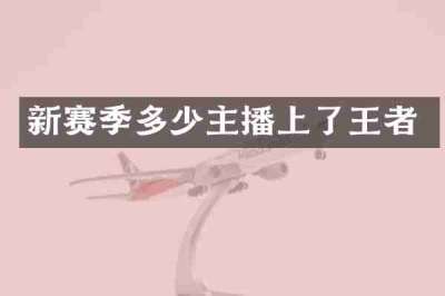 新赛季多少主播上了王者