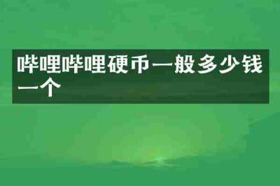 哔哩哔哩硬币一般多少钱一个