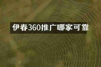 伊春360推广哪家可靠