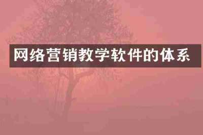 网络营销教学软件的体系