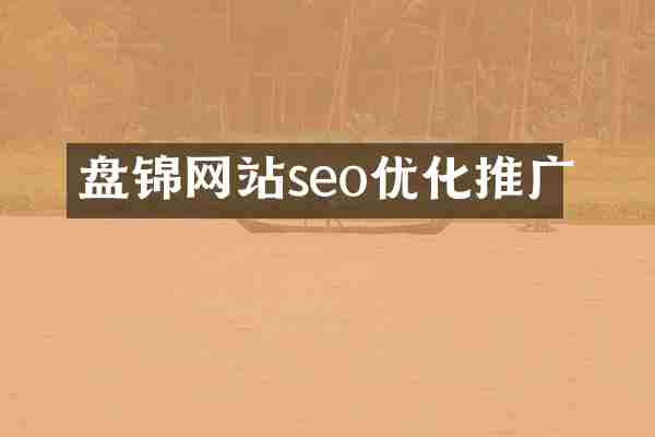 盘锦网站seo优化推广