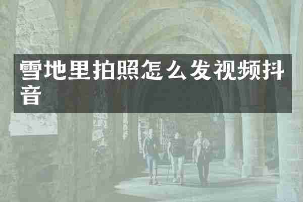 雪地里拍照怎么发视频抖音